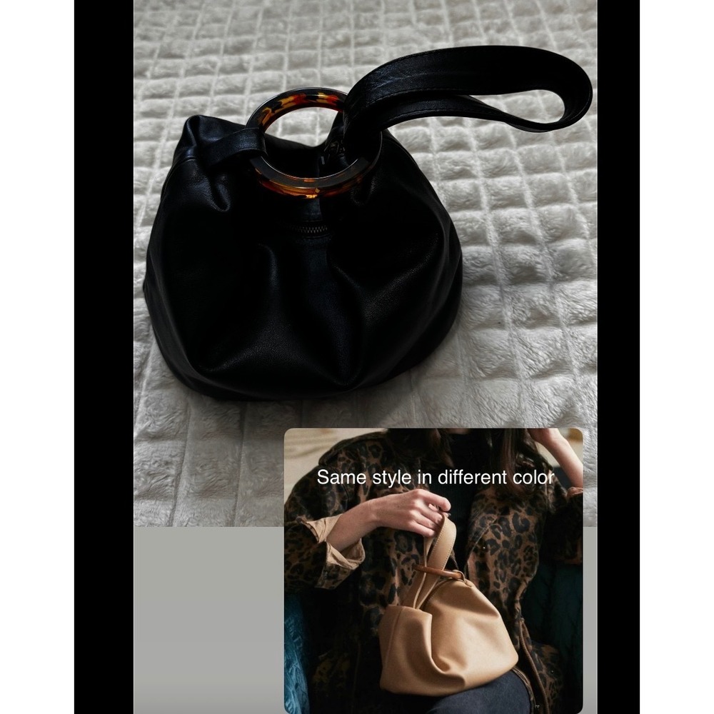Payton James Pouch Bag Clutch Black Nappa Leather Night Out Modern Capsule